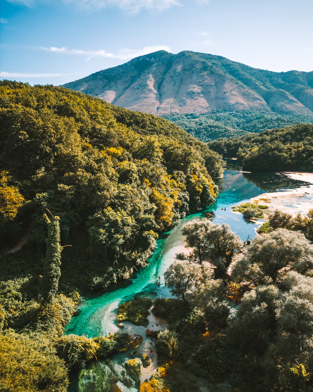 A scenic view of Albania